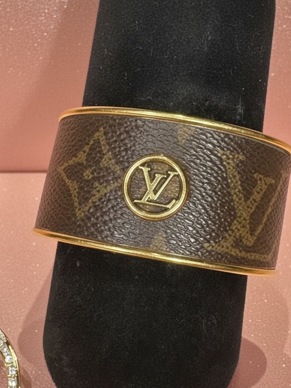Louis Vuitton Monogram Gold Cuff Costume jewelry